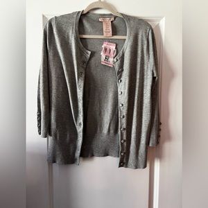 Philosophy gray cardigan